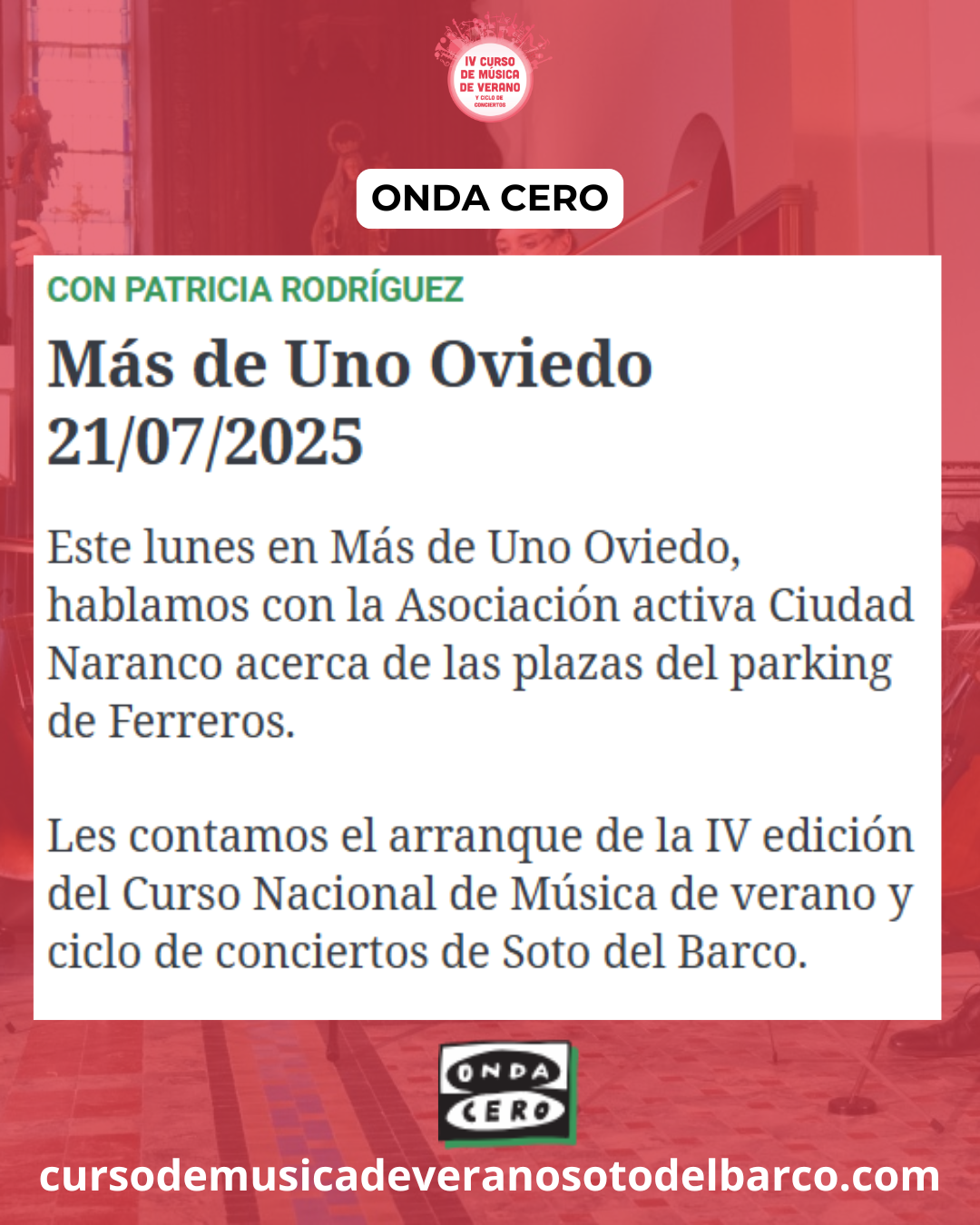 Más de uno Oviedo – 21.07.2025